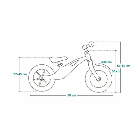 Bicicleta fara pedale Bart Air cu roti gonflabile, 2+ ani, Pink Violet, Lionelo 632701