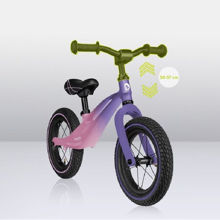 Bicicleta fara pedale Bart Air cu roti gonflabile, 2+ ani, Pink Violet, Lionelo 632691