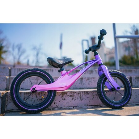 Bicicleta fara pedale Bart Air cu roti gonflabile, 2+ ani, Pink Violet, Lionelo 632703