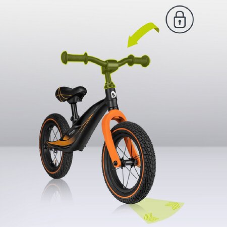 Bicicleta fara pedale Bart Air cu roti gonflabile, 2+ ani, Black, Lionelo 632748