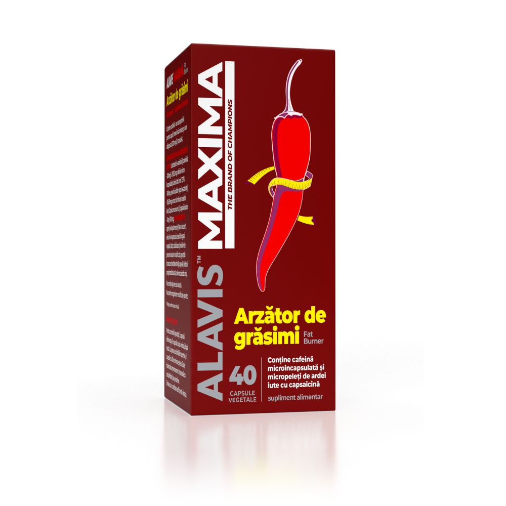 Fat Burner, 40 capsule vegetale, Alavis Maxima