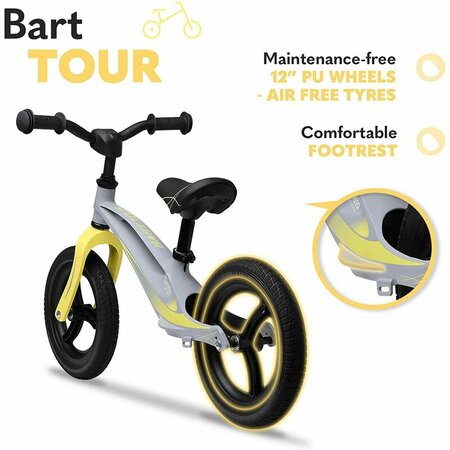 Bicicleta fara pedale Bart Tour, Grey Stone, Lionelo 632925