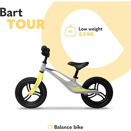 Bicicleta fara pedale Bart Tour, Grey Stone, Lionelo 632923