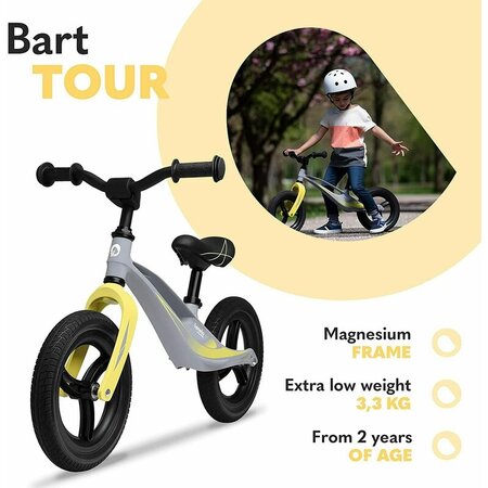 Bicicleta fara pedale Bart Tour, Grey Stone, Lionelo 632924