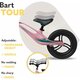 Bicicleta fara pedale Bart Tour, Pink BubbleGum, Lionelo 633018