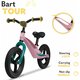Bicicleta fara pedale Bart Tour, Pink BubbleGum, Lionelo 633008