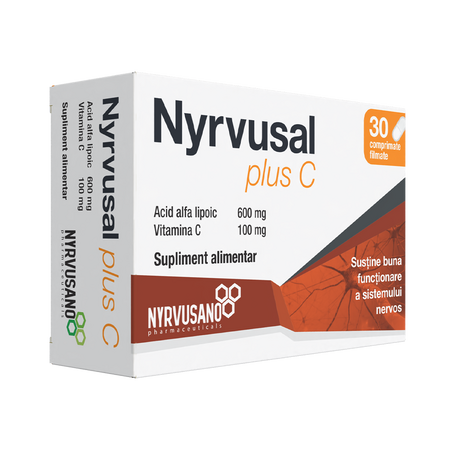 Nyrvusal plus C, 30 comprimate, Nyrvusano 788754