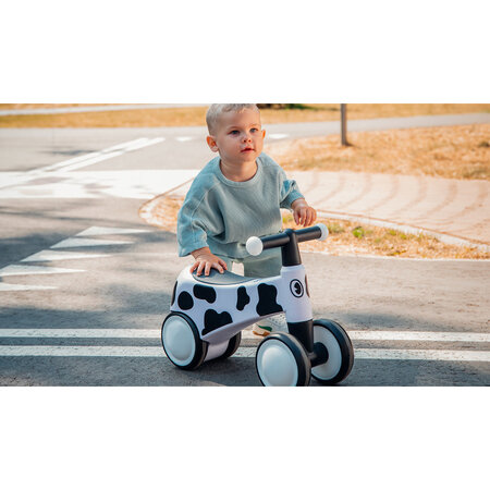 Bicicleta cu 4 roti din spuma EVA Sammy fara pedale, 12 - 36 luni, White, Lionelo 633101