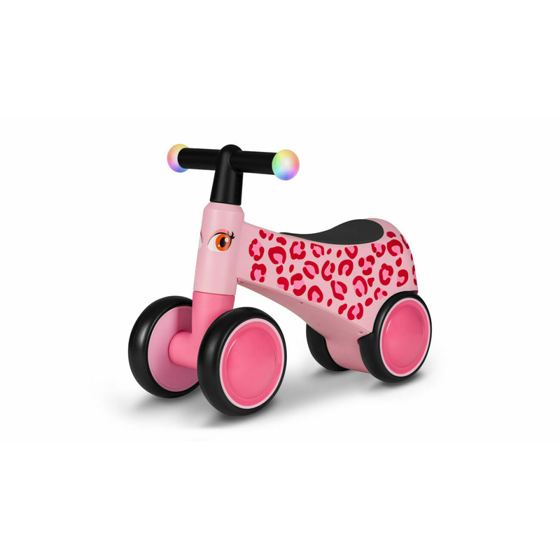 Bicicleta cu 4 roti din spuma EVA Sammy fara pedale, 12 - 36 luni, Pink Rose, Lionelo