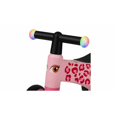 Bicicleta cu 4 roti din spuma EVA Sammy fara pedale, Pink Rose, 12 - 36 luni, Lionelo 633125