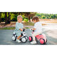 Bicicleta cu 4 roti din spuma EVA Sammy fara pedale, Pink Rose, 12 - 36 luni, Lionelo 633131
