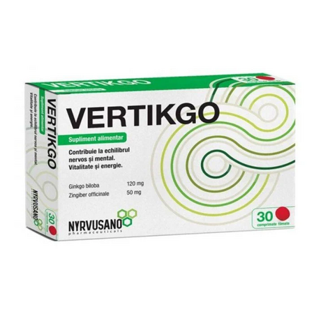 Vertikgo, 30 comprimate, Nyrvusano 633114