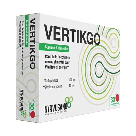 Vertikgo, 30 comprimate, Nyrvusano 788798