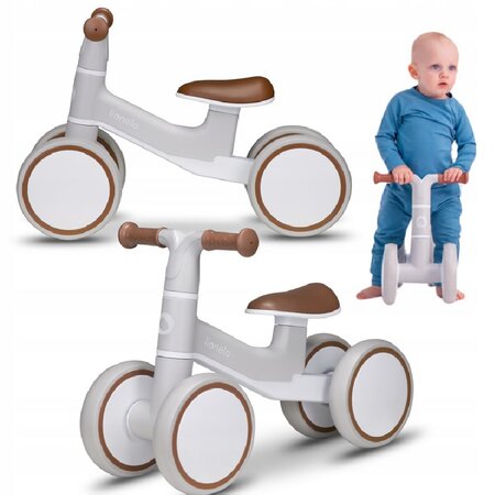 Bicicleta cu 4 roti Villy fara pedale, 12 - 36 luni, Beige Latte, Lionelo 633176