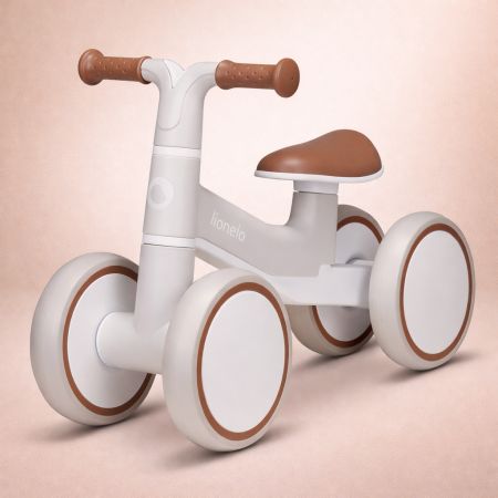 Bicicleta cu 4 roti Villy fara pedale, 12 - 36 luni, Beige Latte, Lionelo 775008