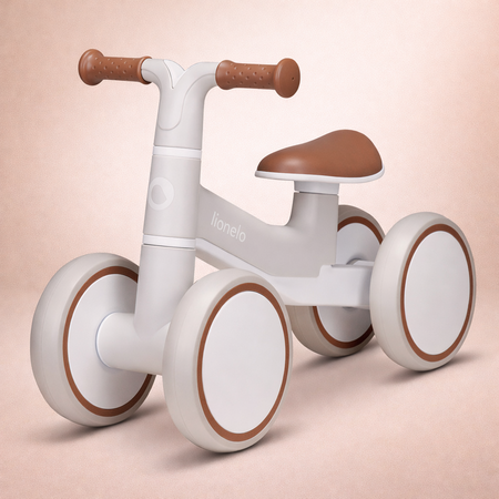 Bicicleta cu 4 roti Villy fara pedale, 12 - 36 luni, Beige Latte, Lionelo 775008