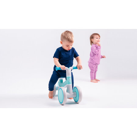 Bicicleta cu 4 roti Villy fara pedale, 12 - 36 luni, Green Turcoise, Lionelo 633166