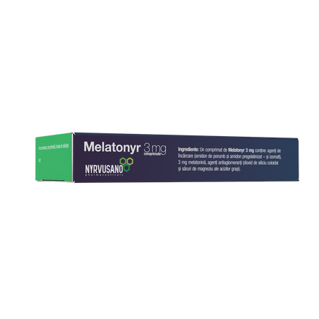 Melatonyr, 3 mg, 20 comprimate, Nyrvusano 788682