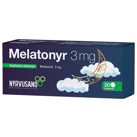 NYRVUSANO MELATONYR 3 MG 20CPR
