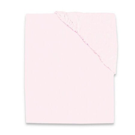 Cearceaf din jerse de bumbac cu elastic pentru patut, Light Pink, 120x60 cm, MimiNu