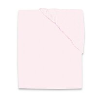 Cearceaf din jerse de bumbac cu elastic pentru patut, Light Pink, 120x60 cm, MimiNu