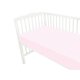 Cearceaf din jerse de bumbac cu elastic pentru patut, Light Pink, 120x60 cm, MimiNu 633401
