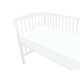 Cearceaf din jerse de bumbac cu elastic pentru patut, White, 140x70 cm, MimiNu 633452