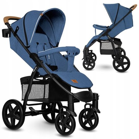 Carucior sport Annet Plus, de la nastere pana la 22 kg, Blue Denim, Lionelo 633515