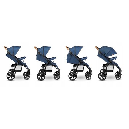 Carucior sport Annet Plus, de la nastere pana la 22 kg, Blue Denim, Lionelo 633516