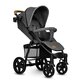 Carucior sport Annet Plus, de la nastere pana la 22 kg, Stone Caramel, Lionelo 633541