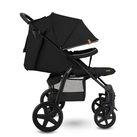 Carucior sport Annet Plus, de la nastere pana la 22 kg, Carbon Black, Lionelo 633564