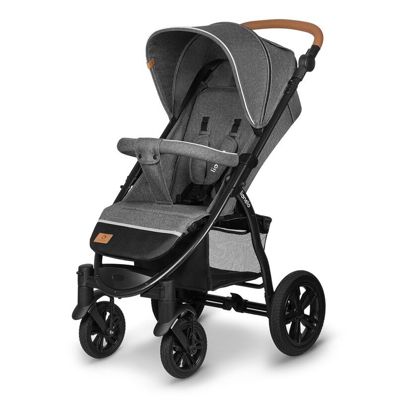 Carucior sport Annet Tour, de la nastere pana la 22 kg, Stone Grey, Lionelo