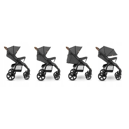 Carucior sport Annet Tour, de la nastere pana la 22 kg, Stone Grey, Lionelo 633681