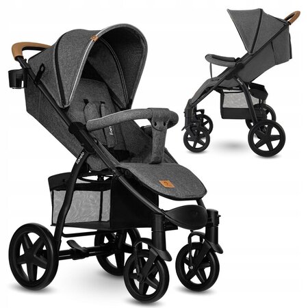 Carucior sport Annet Tour, de la nastere pana la 22 kg, Stone Grey, Lionelo 633675