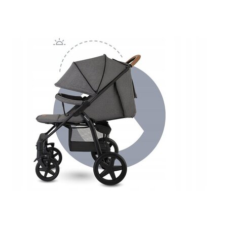 Carucior sport Annet Tour, de la nastere pana la 22 kg, Stone Grey, Lionelo 633677