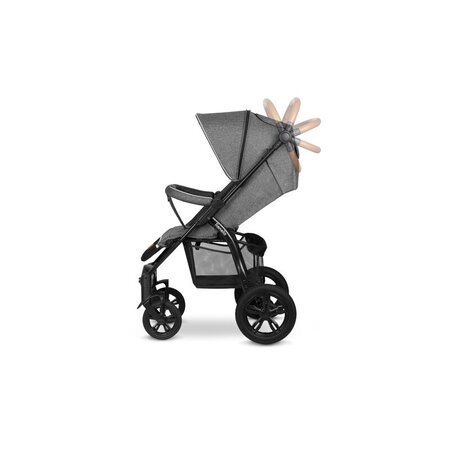 Carucior sport Annet Tour, de la nastere pana la 22 kg, Stone Grey, Lionelo 633670