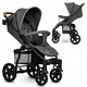 Carucior sport Annet Tour, de la nastere pana la 22 kg, Stone Grey, Lionelo 633675