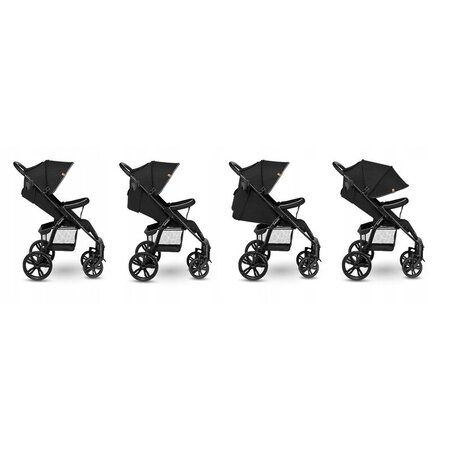 Carucior sport Annet Tour, de la nastere pana la 22 kg, Carbon Black, Lionelo 633696