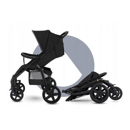 Carucior sport Annet Tour, de la nastere pana la 22 kg, Carbon Black, Lionelo 633697