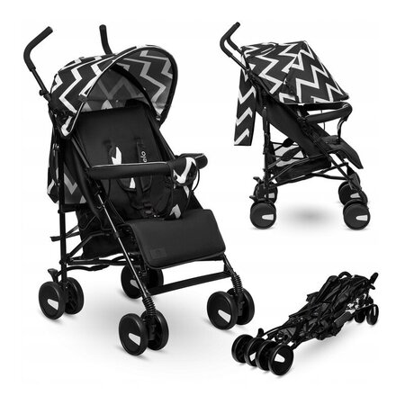 Carucior sport Elia, de la nastere pana la 15 kg, Black, Lionelo 633725