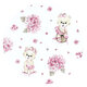 Set 4 in 1 Cosulet bebelus - Baby Cocoon cu volanase, Pink Ballerina, 75x55 cm, MimiNu 805308