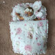 Set 4 in 1 Cosulet bebelus - Baby Cocoon cu volanase, Pink Ballerina, 75x55 cm, MimiNu 805309