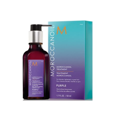 Ulei tratament pentru par blond Purple, 50 ml, Moroccanoil