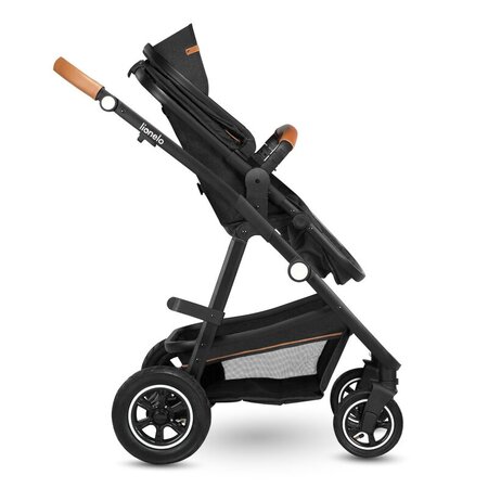 Carucior 2 in 1 Reversibil Amber, de la nastere pana la 22 kg, Grey Graphite, Lionelo 633975