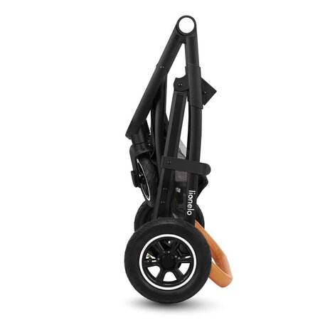 Carucior 2 in 1 Reversibil Amber, de la nastere pana la 22 kg, Grey Graphite, Lionelo 633995