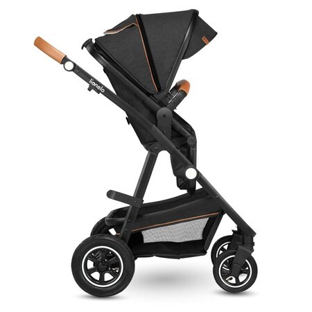 Carucior 2 in 1 Reversibil Amber, de la nastere pana la 22 kg, Grey Graphite, Lionelo 633988