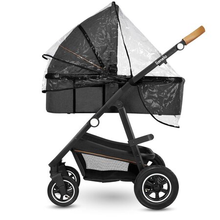 Carucior 2 in 1 Reversibil Amber, de la nastere pana la 22 kg, Grey Graphite, Lionelo 633992