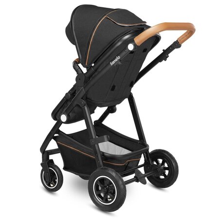 Carucior 2 in 1 Reversibil Amber, de la nastere pana la 22 kg, Grey Graphite, Lionelo 633983