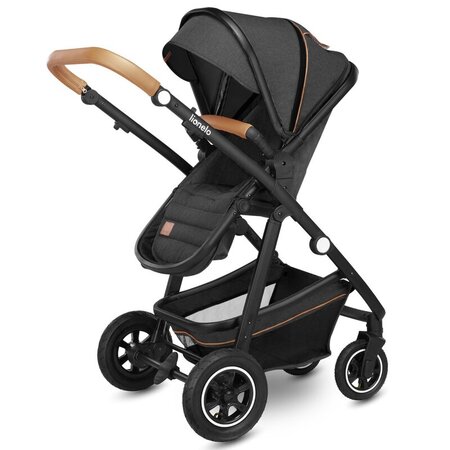 Carucior 2 in 1 Reversibil Amber, de la nastere pana la 22 kg, Grey Graphite, Lionelo 633977