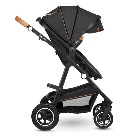 Carucior 2 in 1 Reversibil Amber, de la nastere pana la 22 kg, Grey Graphite, Lionelo 633974